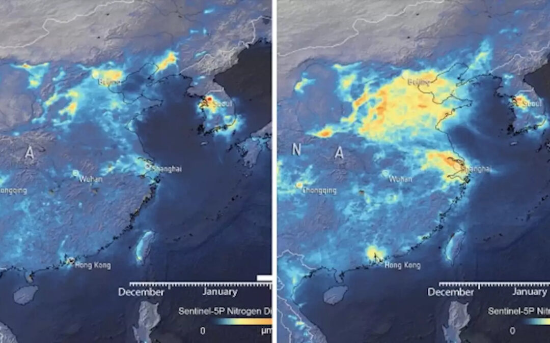 Con le attività ferme il mondo torna a respirare
