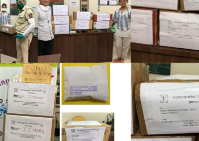 3.500 kit omeopatici regalati alla polizia di Mumbai