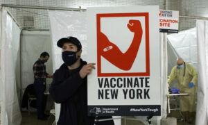punti vaccinali nella metro di New York