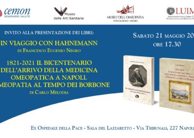 Il cuore dell’Omeopatia in due libri – Presentazione a Napoli 21 maggio ore 17.30