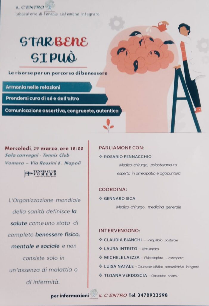 Star bene si può - l'incontro organizzato da Il C'Entro